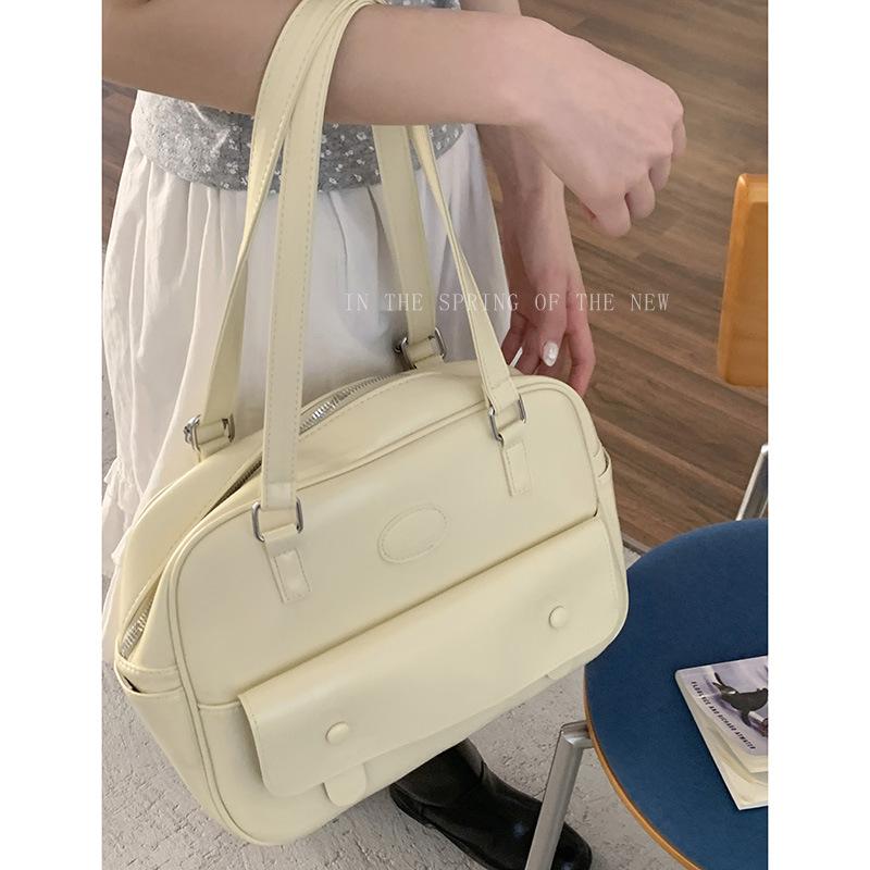 Underarm Briefcase Women's 2025 New Fashion College Style Backpack Large Capacity Shoulder Tote Bag