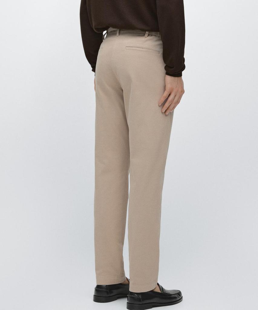 Masimodutti Cotton Blend Slim Fit Pants