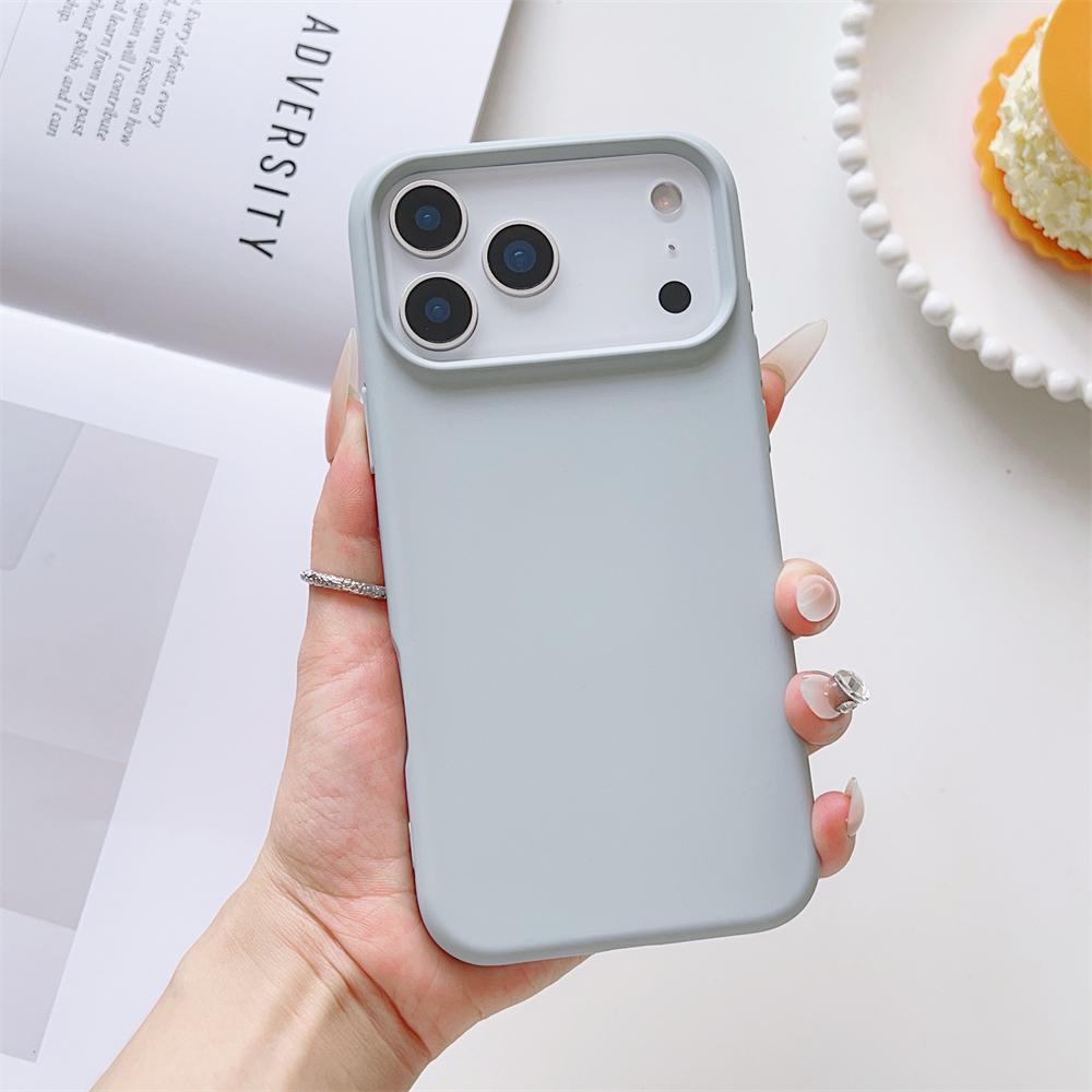 Matte Candy Color Phone Case for iPhone 17 Air 16 16E 15 Pro Max Liquid Silicone Shockproof Protection Skin Feeling Solid Cover