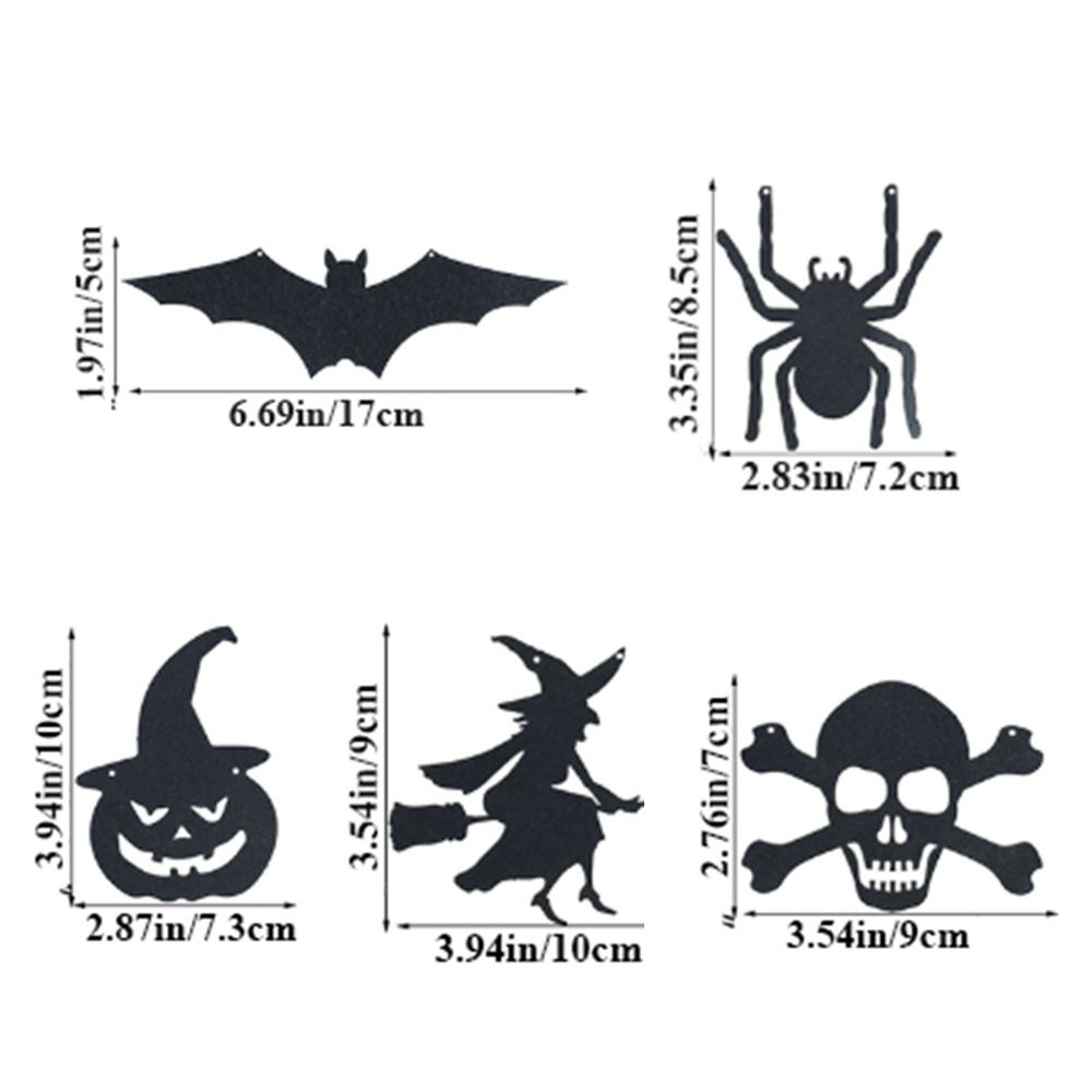 Pumpkin Black Pumpkin Banner Paper Hallween Hanging Garland Hanging Flags   Festival