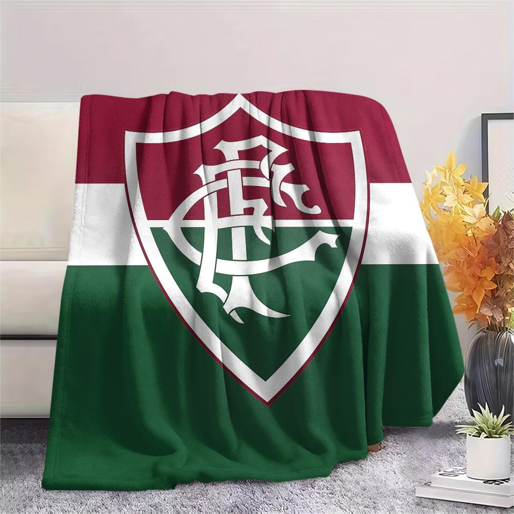 Fluminense Football Club Flanelldecke mit Aufdruck, Hohe Qualität, Bequem für alle Jahreszeiten, Heimdekoration, Wärme und Komfort