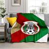 Mexico Football Team Emblem Printed Throws Blanket Soft Flannel Blankets for Couch Bed Gifts for Men Women Picnic Blanket Christmas Gifts