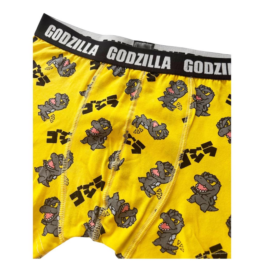 Small Planet Godzilla Boxer Briefs with Logo Illustration Men's (Size L)