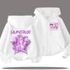 Funny Zip Up Sweatshirts Kpop Demon Hunters Hoodie Children Clothes Kid Girl Boy Sweatshirt Zipper Hoody Baby Casual Top