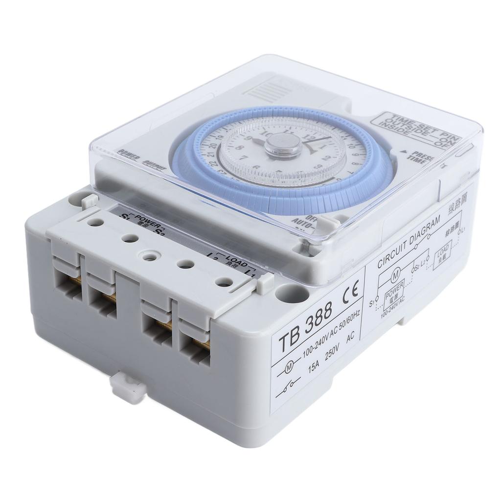 Timer Switch Mechanical Time Switch for Household Time Control Electronic Equipment Supplies 100V‑240V TB388