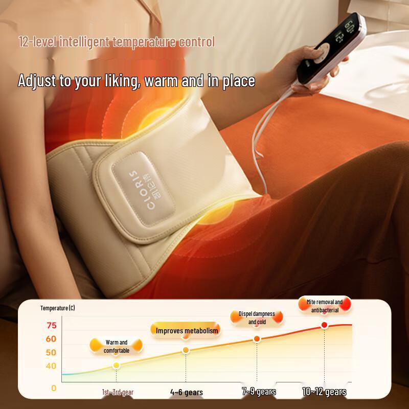 CLORIS Heated Waist Massager with Sea Salt Compress