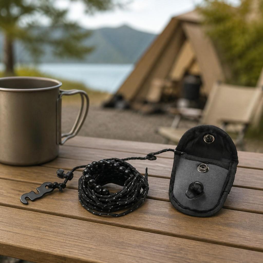 Travel Clothesline Robust Beaded Portable for Backpacking