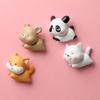 Kleintier Kühlschrankmagnet Kätzchen Welpe Cartoon Panda Magnetische Saugkraft Kühlschrank Dekorativ Harz Magnetischer Aufnäher