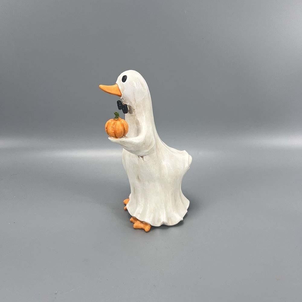 Wasserdichte Halloween-Entenfigur Kreative Geisterkürbis-Skulptur Kinderzimmer