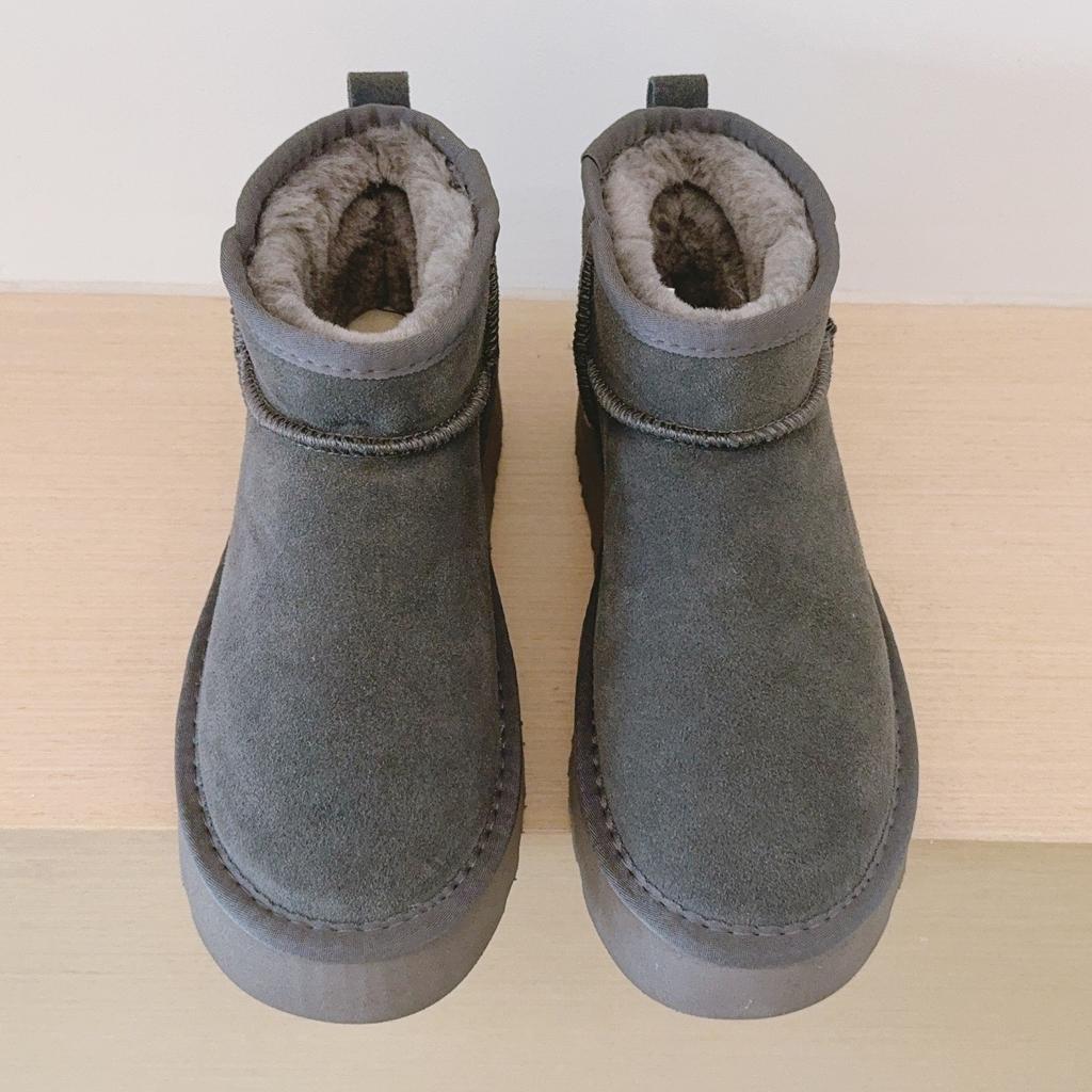Classic Ultra Mini Women Platform Boots Leather Suede Comfort Winter Warm Fur Slippers Shoes 2026 New Design Man Short Snow Boot