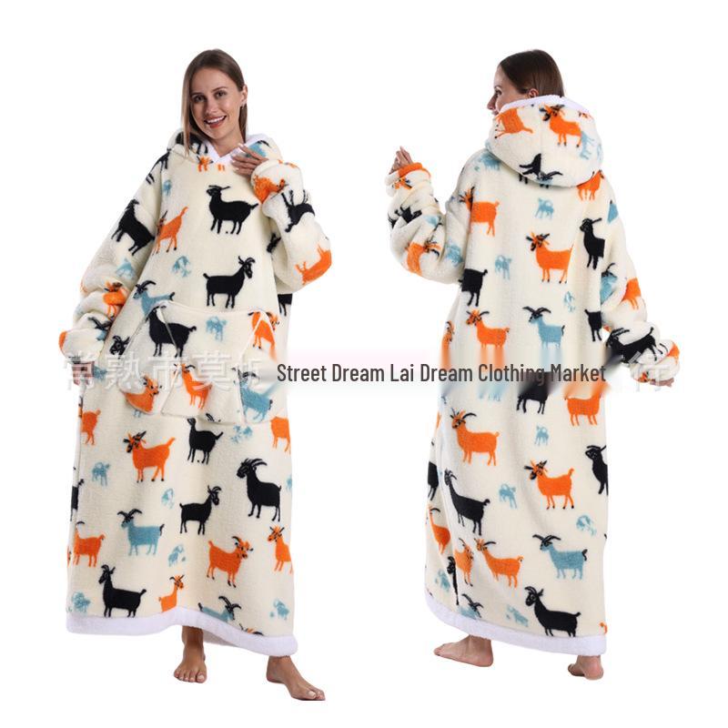 Women's Winter Cozy Velvet Robe - Double-Sided Soft Cotton for Cold Protection and Comfort
