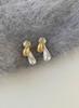 S925 Silver Needle Hong Kong Style Water Drop Earrings for Women - Exquisite 2024 Niche High-End Stud Accessories