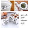 Nätad te-sil i rostfritt stål med lock Kaffefilter Te-sil Filter Återanvändbar Multifunktionell tesil