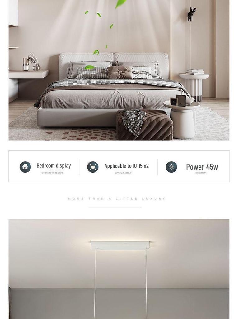Modern Smart Bladeless Ceiling Fan Light with Voice Control - Three-Color Options for Living Room/Bedroom, 110V