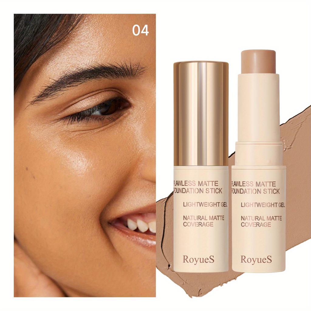 5 kleuren Concealer Foundation Stick Matte Contouring Stick Olie Control Natuurlijke Geïsoleerde BB Cream Hydraterende Langdurige Hydraterende Foundation Fluid
