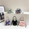 Cute Little Bag 2025 New Mori Sweet Girl Bow Foreign Style Versatile Clip Buckle Messenger Shell Bag Tide