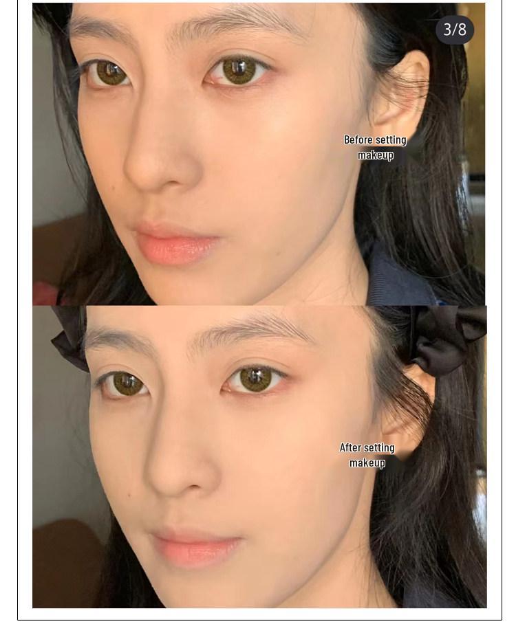 Ji Wan Xi Four-Color Loose Powder: Long-Lasting, Oil-Control, Lightweight Concealer, Pore-Refining Setting Powder.