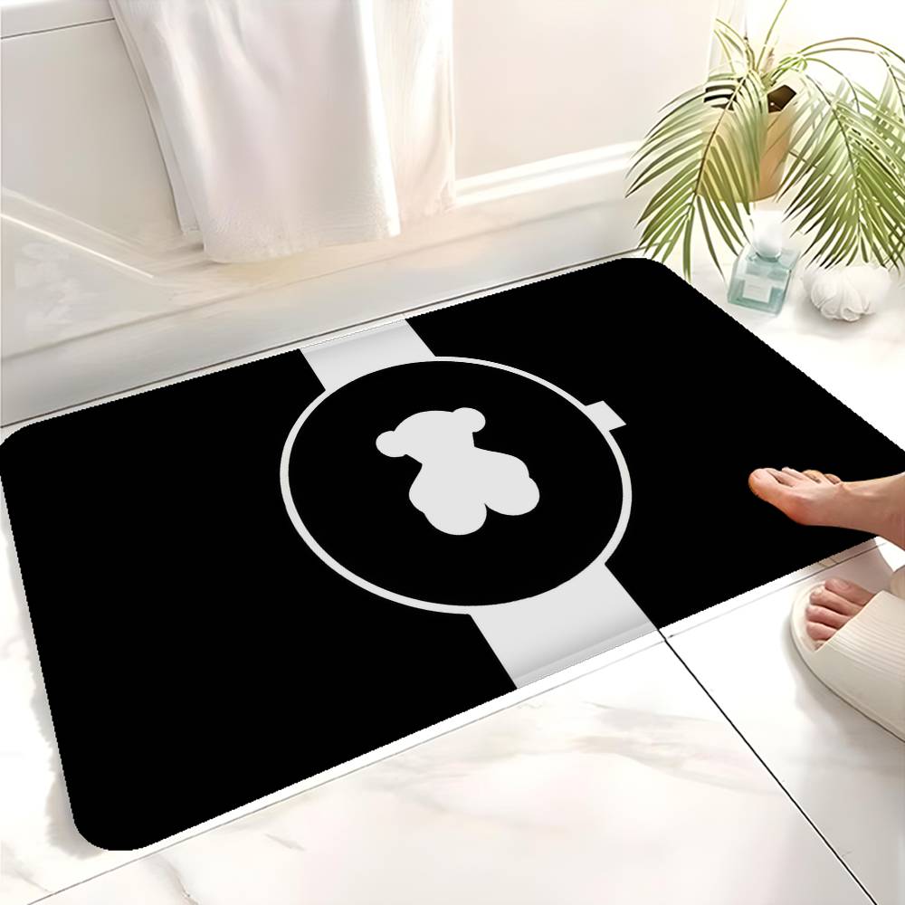 

T-TO-USes Bear Floor Mat Retro Multiple Choice Living Room Kitchen Rug Non-Slip Modern Home Decor 40x60cm