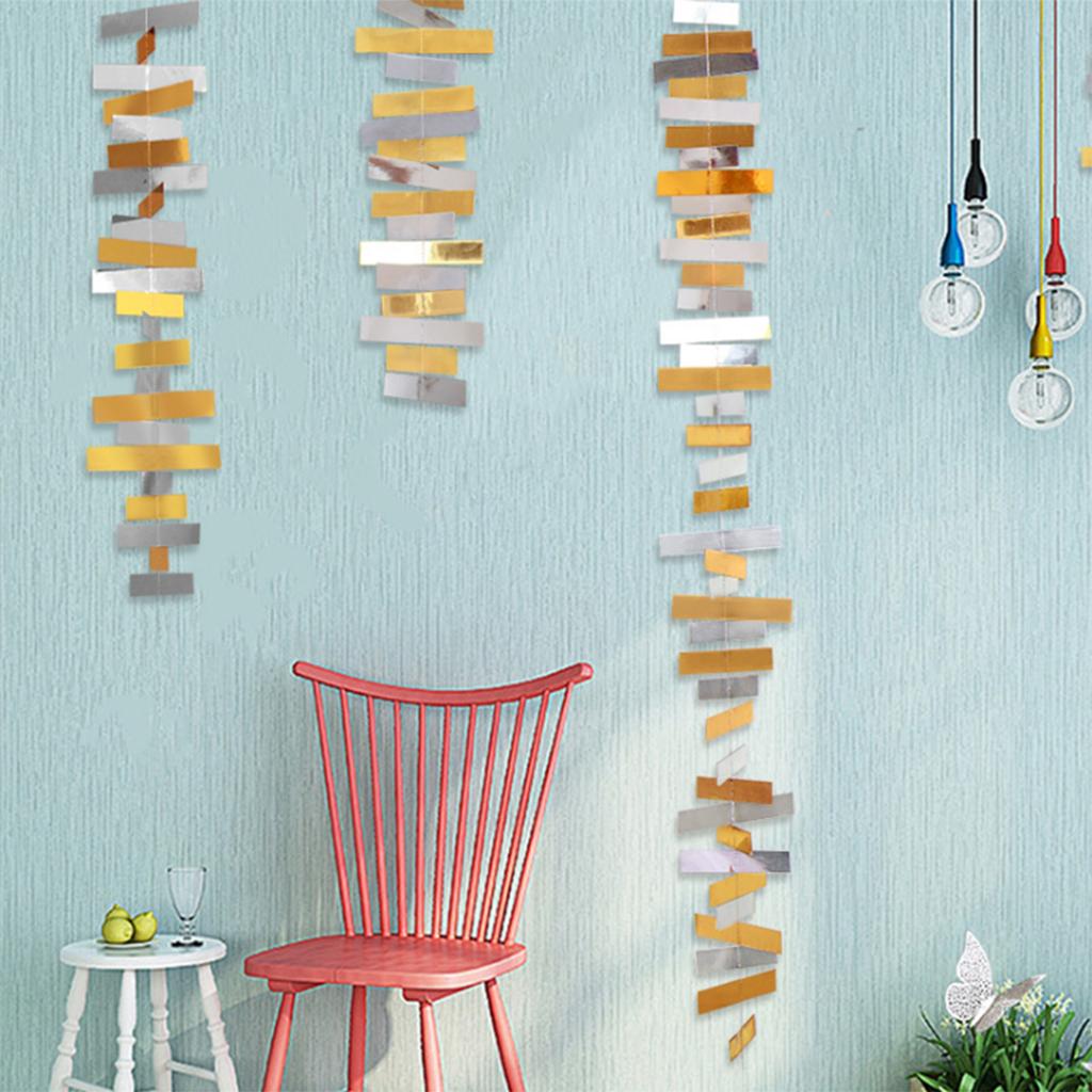 

Glitter Paper Garland Banner Hanging Decoration Streamer For Party A