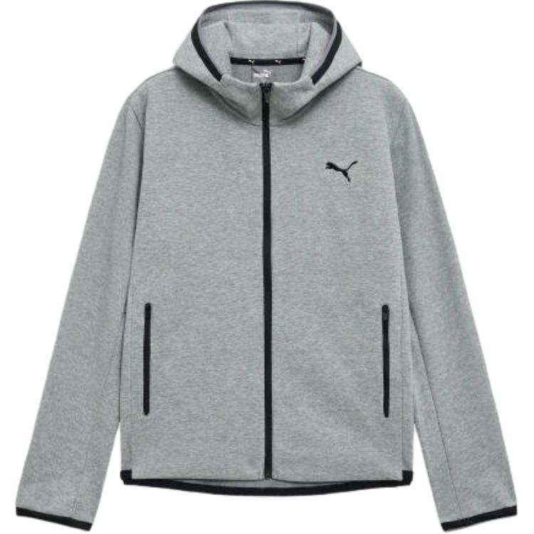 Puma Zipper Logo Hooded Long Sleeve Jacket Men jackets 94093902 L