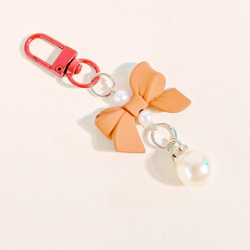 Key Chain Candy Color Bow Knot Pendant Pendant Imitation Bow Keychain  Mobile Phone