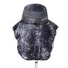 Camouflage Fisherman Hat Wide Brim Mosquito-proof Hat Creative Fishing Sun Cap  Summer