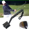 Golf Club and Ball Cleaning Brush with Double-Sided Nylon and Steel Bristles