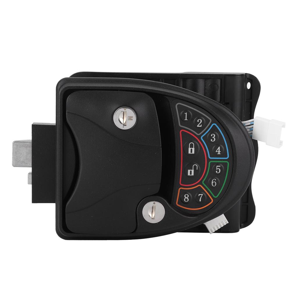 Keyless Entry Door Lock Zinc Alloy with 20m/65.6ft Remote Control Keys for Bus Yacht Ferry Truck