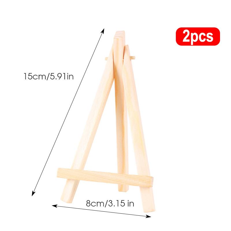 2pcs Tabletop Easel Stand,Mini Adjustable Wood Easel For Canvas,Painting,Artists,Classroom,Wedding,Party,Craft Show,Home Decor