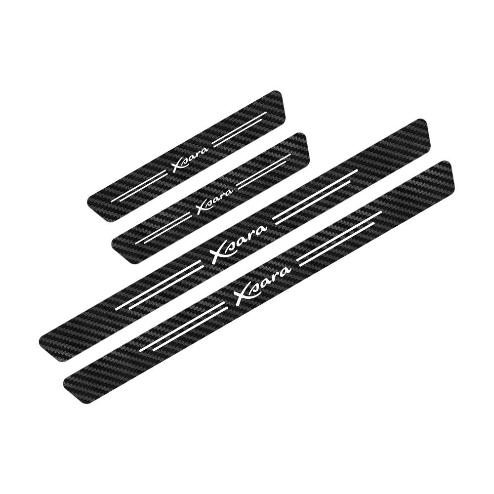 4PCS Car Sill Stickers For C1 C2 C3 C4 C4L C5 C6 C8 C-ELYSEE VTS Xsara C-Crosser Berlingo Jumpy Nemo Picasso Accessories