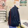 Color Block Backpack Large Capacity Student Schoolbag