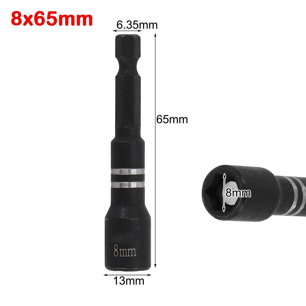 8mm Socket Bit DIY Socket Wrench Magnetic Nut Screwdriver  for Power Drills Drivers Socket Kit