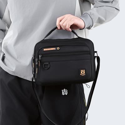 Men's Handbag Crossbody Bag Large Capacity Multi-Layer Nylon Shoulder Bag