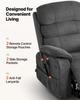 Power Lift Recliner Chair, Dual Motor, Medium Electric Lift Chair with Heat and Massage for Elderly, Infinite Position Adjustment, Chenille Fabric,