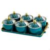 Cookie Jar and Dried Fruit Serving Plate Set for Snacks Treats at Holiday Gatherings