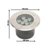 Lot de 5 Spots LED encastrables étanches 9W 900lm 4000K IP67
