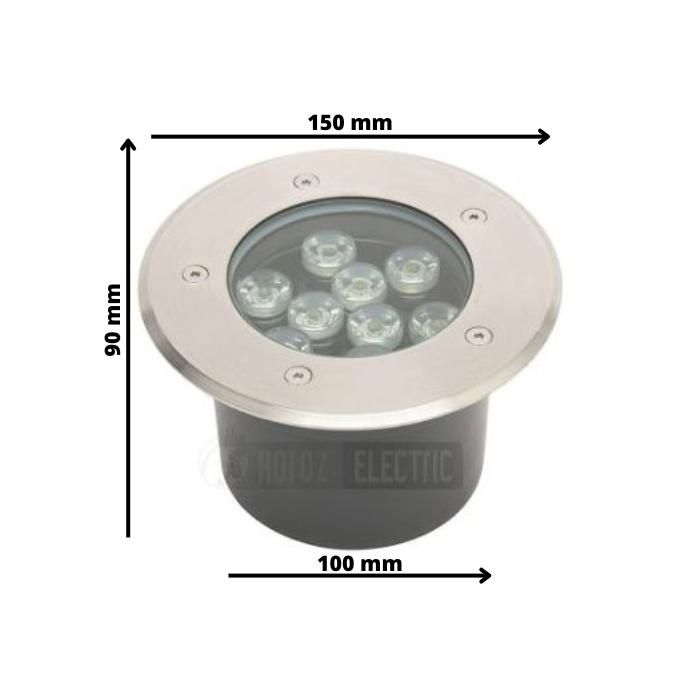 Lot de 5 Spots LED encastrables étanches 9W 900lm 4000K IP67