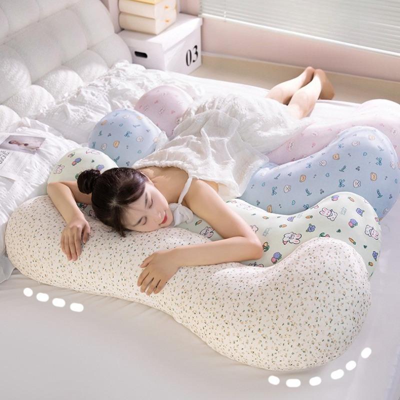 Sleeping Pillow That Conforms To The Human Body Curve Children Adults Pregnant Women Long Bar Pillow Skin Friendly Breathable and Soothing Pillows