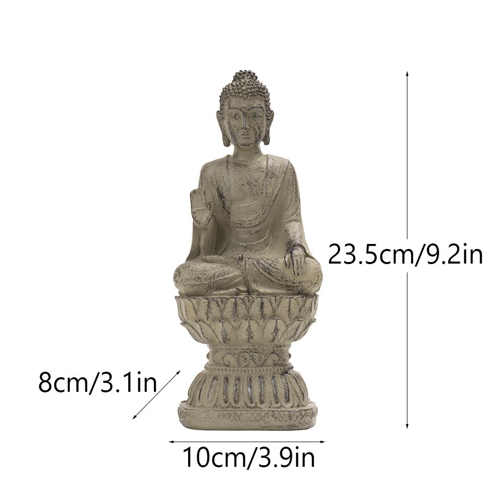 Thailändische Buddha-Statue Buddhismus Skulptur Meditierend Sitzend Buda Figuren Betend Sammlerstücke Innen Außen Hausdekoration