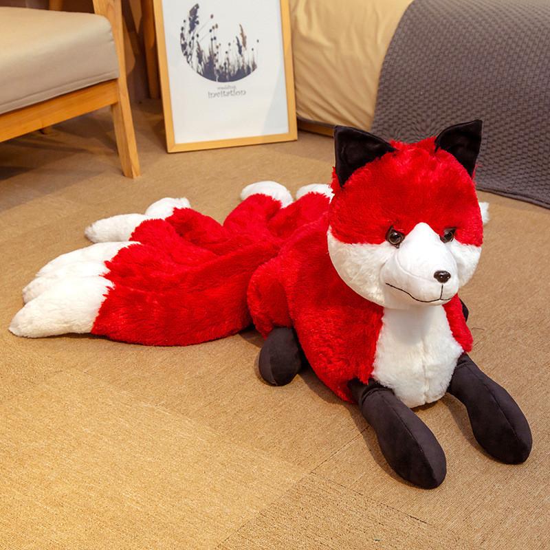 Tailed Nine Fox Plush Toy Cartoon Stuffed Animal Doll Bedroom Decoration Gift