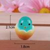 Luminous Egg Waffle Hatching Chick Resin Jewelry Accessory Keychain for Kids