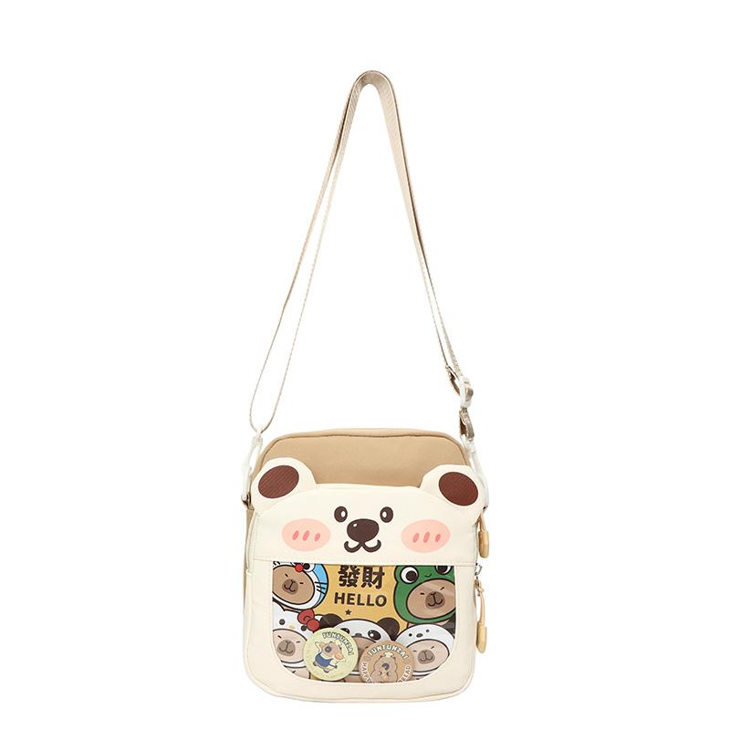 Women's Mobile Phone Bag Cartoon Small Square Bag Student Shoulder Bag