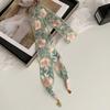 Embroidered Lace Silk Scarf Premium Pendant Small Scarf Tie Bag Ribbon Rose Lace Mesh Headscarf Headband Hair Accessories