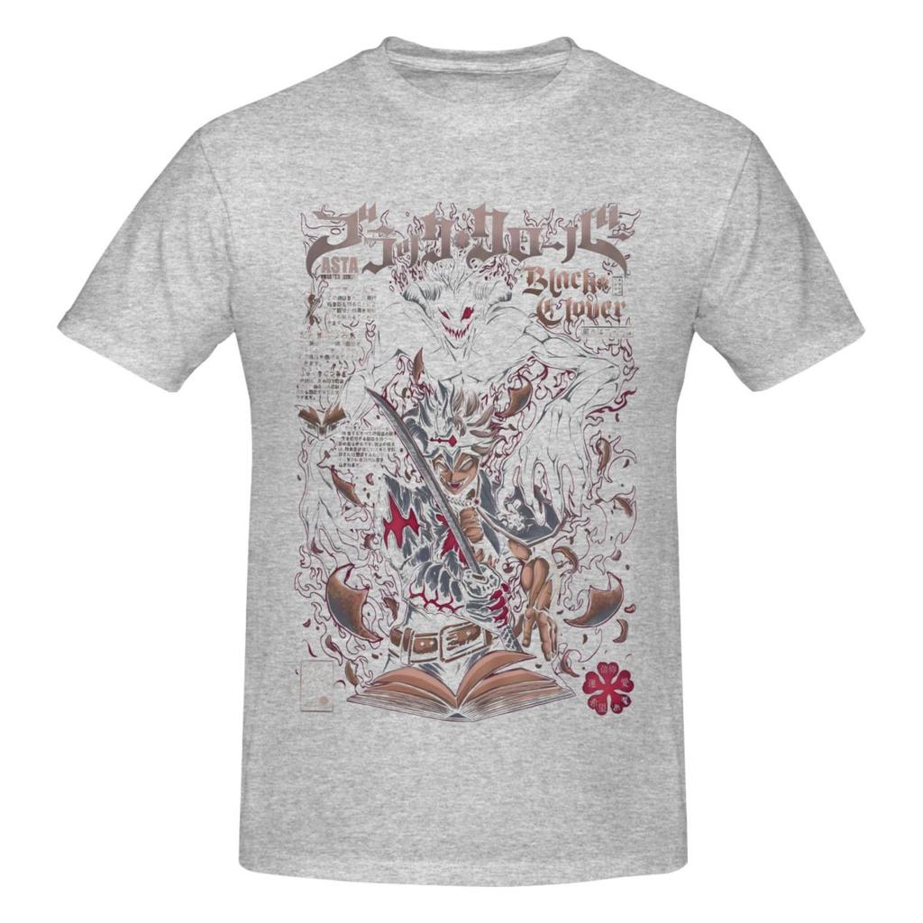 Unisex Black Clover Asta Anime T Shirt Streetwear Plus Size Cotton Crewneck Sleeve Unisex T Shirt