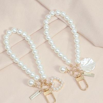 1Pc Diy Schnalle Ring Haken Schlüssel Halter Tasche Anhänger Keychain Handy Fall Kette Perle String Tasche Anhänger Dekoration zubehör