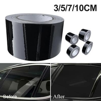 3/5/7/10 cm Aufkleber glänzend schwarz Vinyl Wrap mit Auto Tasche Fenster Trim Tür Schutz Auto Protectice Zubehör Werkzeuge