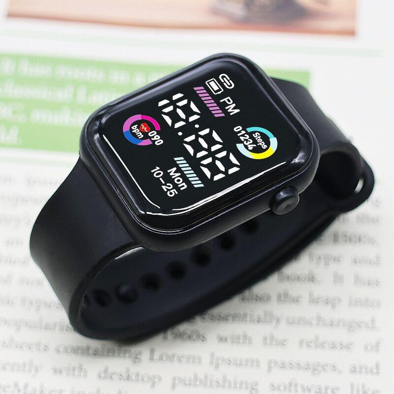 New student sports electronic watch, high-value non-intelligent running luminous small square electronic watch