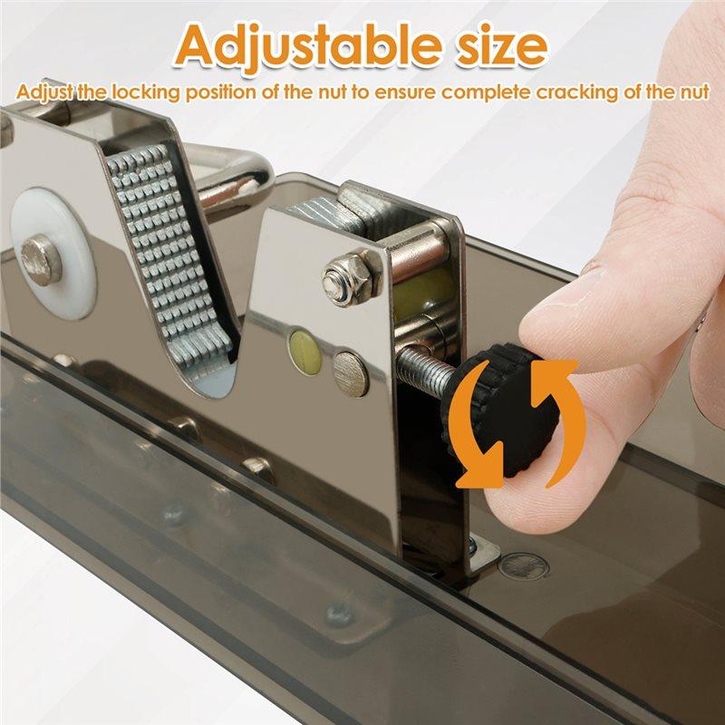 AB34-Nötknäckare För Valnöt Mandel Hasselnöt Kastanj Valnötknäckare Tång Nötknäppare Verktyg Pekannötknäckare