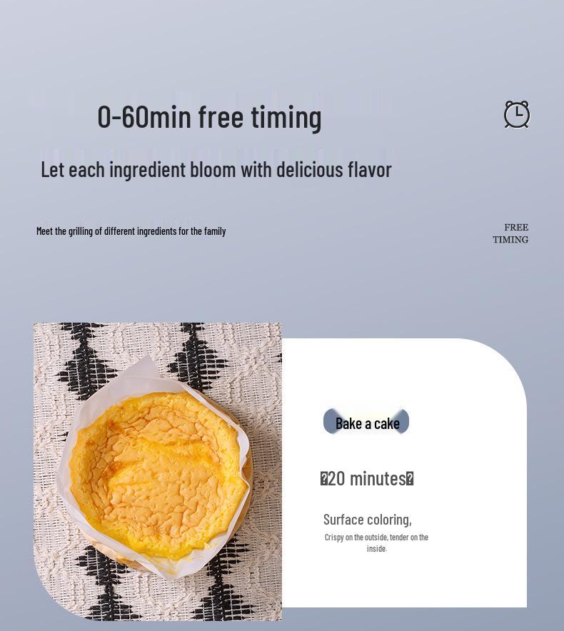 Smart Touchscreen Air Fryer: Smoke-free, Oil-free, Multifunctional Electric Oven for Home Use