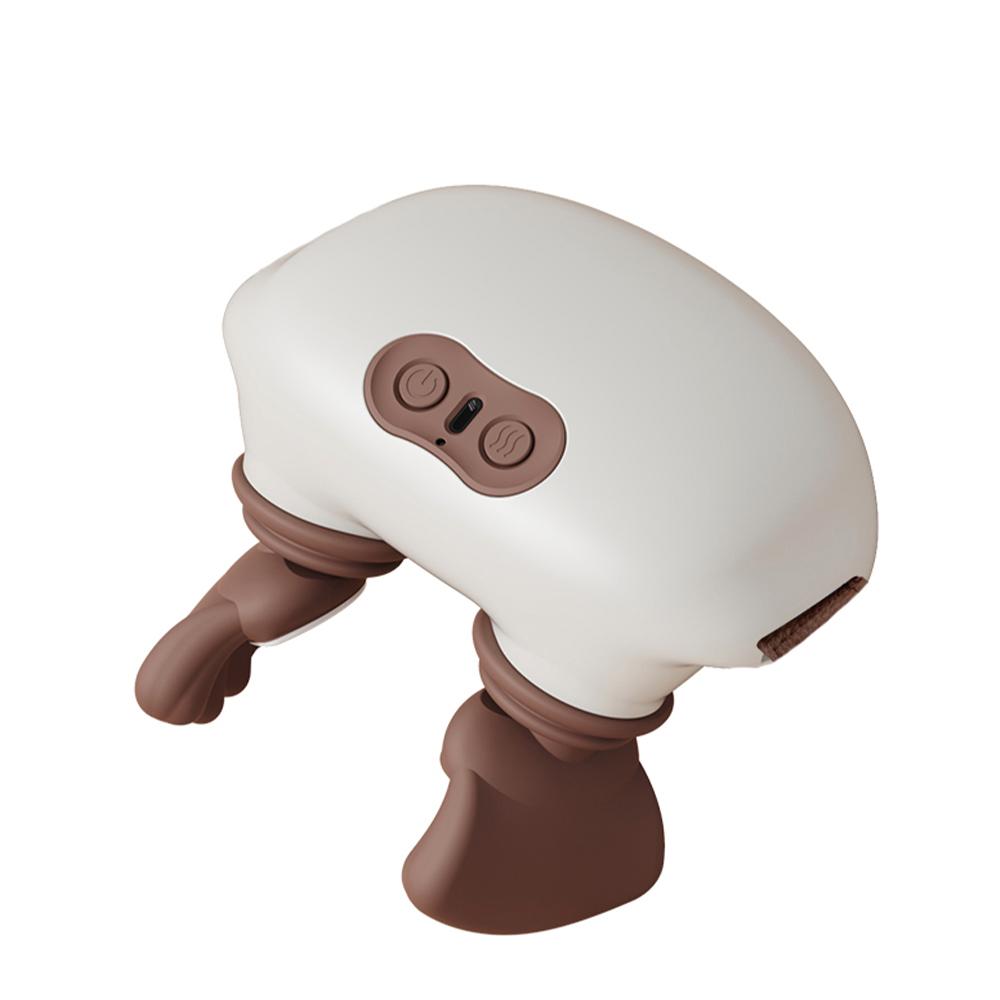 Electric Neck and Shoulder Massager Deep Tissue Shiatsu Back Cervical Massage Machine Bionic Fatigue Relief Relax Muscle белый